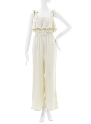 ショルダーリボンオールインワン