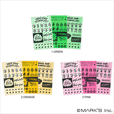 ネオンダイアリーステッカー/DRESS YOU UP