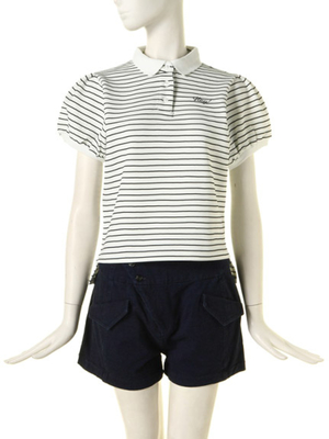 jouetie パフ袖ポロシャツ