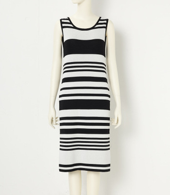 Lilidia ランダムボーダーニットOP