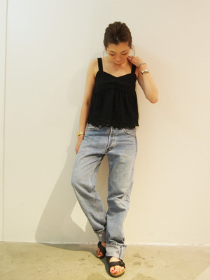 Ungrid コットンレースビスチェ