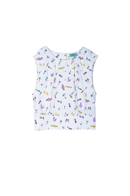 オリジナルモチーフ柄トップス