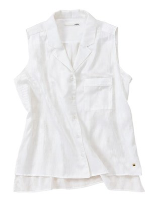 サテンストライプパジャマシャツ／gelato pique