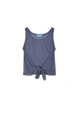 テンセル/リネンノースリーブトップス