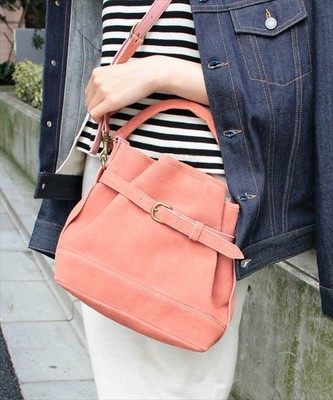 ベロアスェード2WAYバッグ