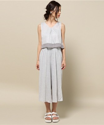 ノースリーブオールインワン