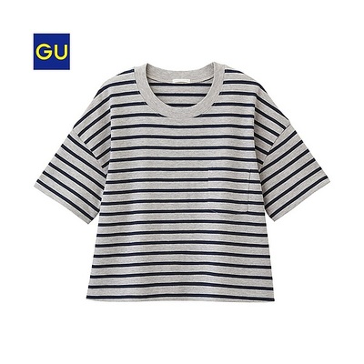 クロップドボーダーゆるT