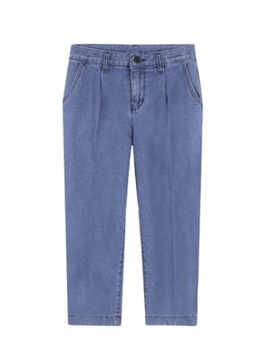 タックストレートデニムパンツ 