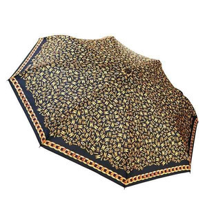 Moschino モスキーノ UMBRELLA MOSCHINO C&C GOLDEN LOGO ALLOVER MIN 傘 ブラック 311
