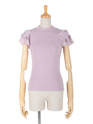 ハイネックリボンスリーブT/F&A