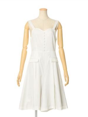 バックレースアップコンビネゾン/F&A