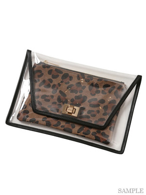 レザークリアクラッチ