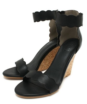 フラワーカットコルクサンダル