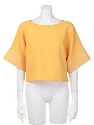 Wクレープブラウス