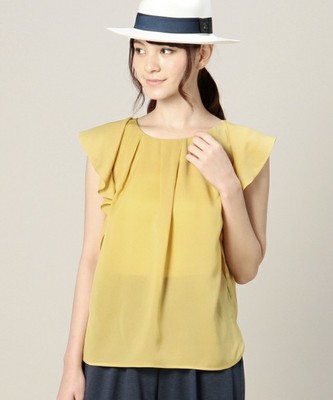 ROSE BUD LBL-15139 RUFFLE SLV. P/O BLOUSE