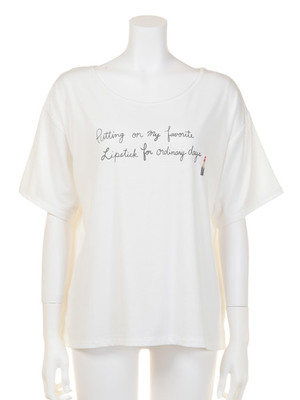 リップスティックロゴTシャツ