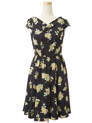 Oヒマワリガラワンピ