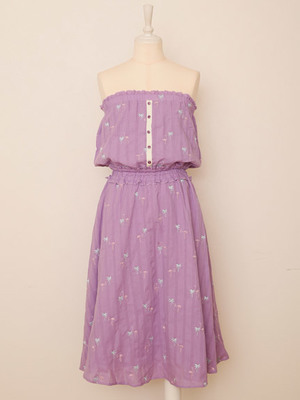 フラミンゴ&パームベアワンピ