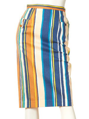 ストライプタイトスカート