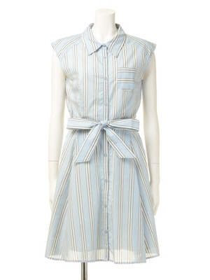 ダンガリーシャツワンピ