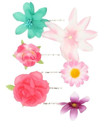 Accessorize トロピカル フラワー ヘアピン 6セット
