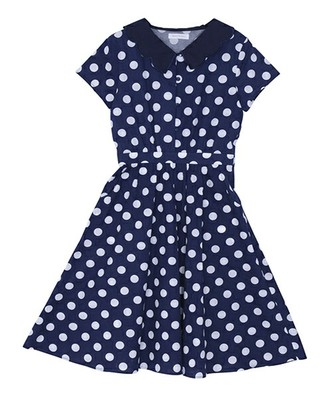 merry jenny スカラップカラードットワンピース