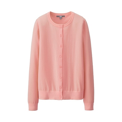 UVカットクルーネックカーディガン（長袖）