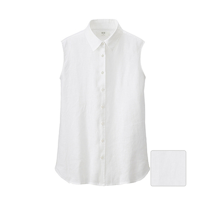 プレミアムリネンシャツ（ノースリーブ）