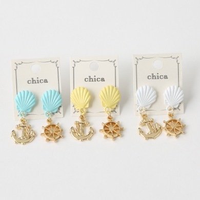 カラーシェルピアス