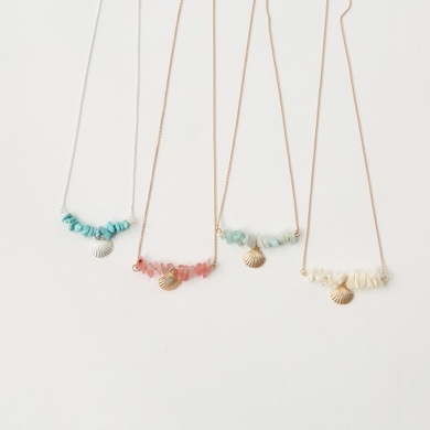 シェルモチーフ付ネックレス