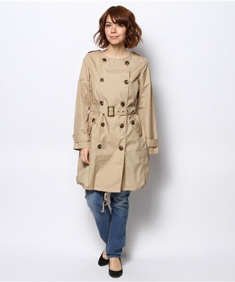 WPC ノーカラーレインコート