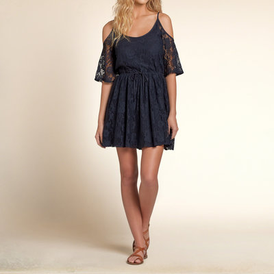 Lace Cold Shoulder Dress