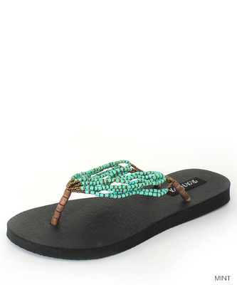 カラービーズビーチサンダル