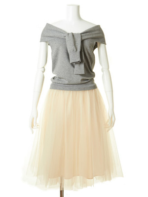 ストールチュールコンビワンピース/FRAY I.D