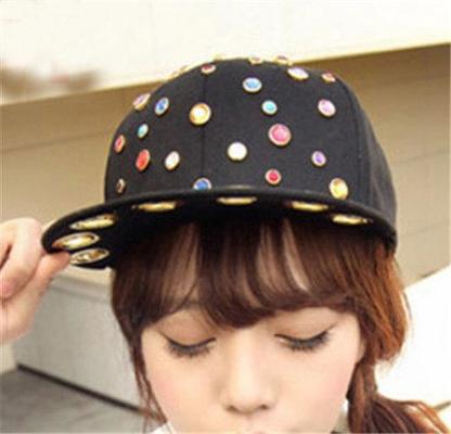 帽子 キャップ レディース メンズ ラインストーン 夏 UVカット 大きいサイズ つば広 ヒップホップ 野球帽子 hiphopダンス帽子