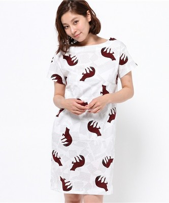 caph 生き物 総柄　プリントTOP