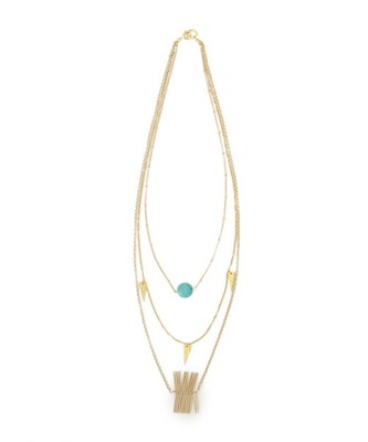 ○PT メタル×ターコイズ ネックレス