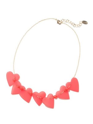 ハートプレートネックレス