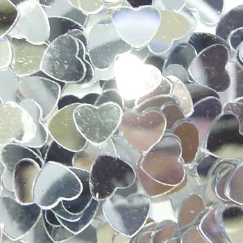 ハートホログラム(シルバー）