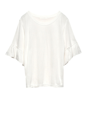 フリルシンプルカットソー