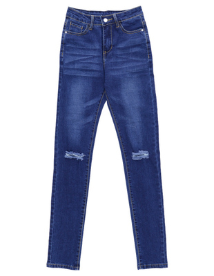 ニークラッシュストレッチスキニーデニムパギンス