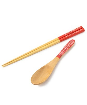 CL55 ウッドランチスプーン&箸セット