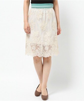 透けレーススカート