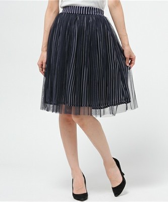 ANAP/アナップ CHILLE チュールストライプシフォンスカート