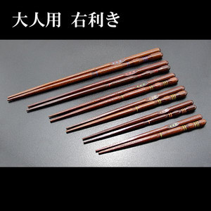 三点支持箸/矯正箸/しつけ箸/躾箸/はし上手　大人用　右利き