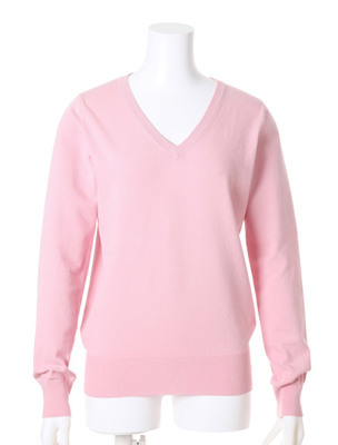 Vネックニットトップス