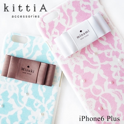 レース柄スマホケース