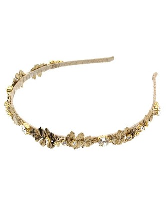 リーフモチーフメタルカチューシャ