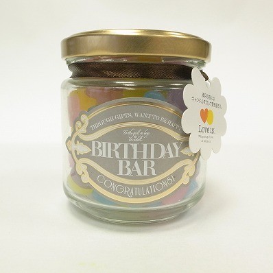 BIRTHDAY BAR CANDY CANDLE パステル