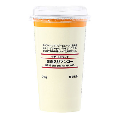 デザートドリンク　果肉入りマンゴー　２４０ｇ